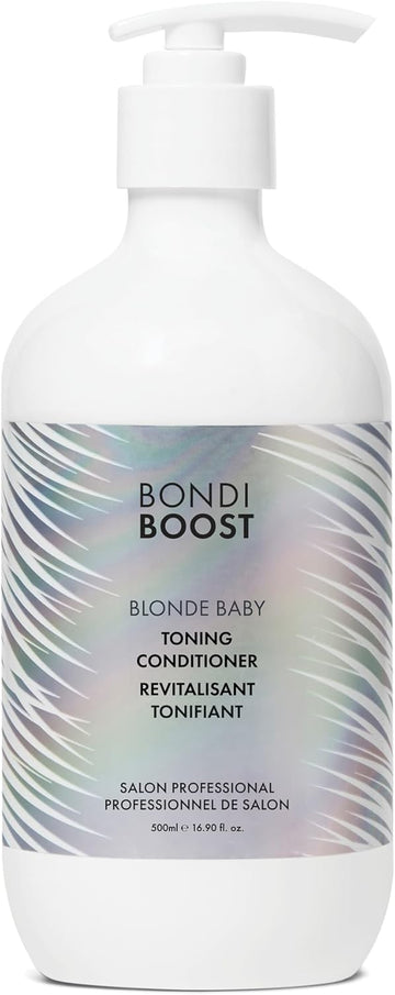 Bondiboost Blonde Baby Toning Purple Conditioner - Silicone-Free, Aloe-Based Formula With Violet Pigments & Hydrating Oils For Blonde Hair - Vegan & Cruelty-Free, 300Ml