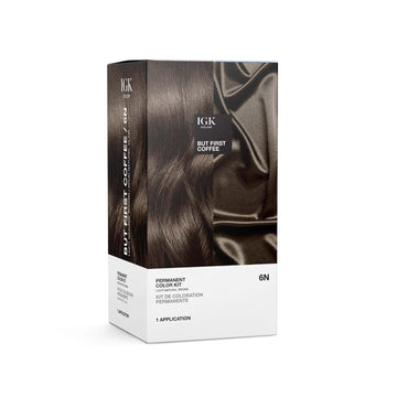 Igk Permanent Hair Color Kit | 2N 00:00 - Black | 100% Gray Color Coverage + Strengthen + Shine | Ammonia Free