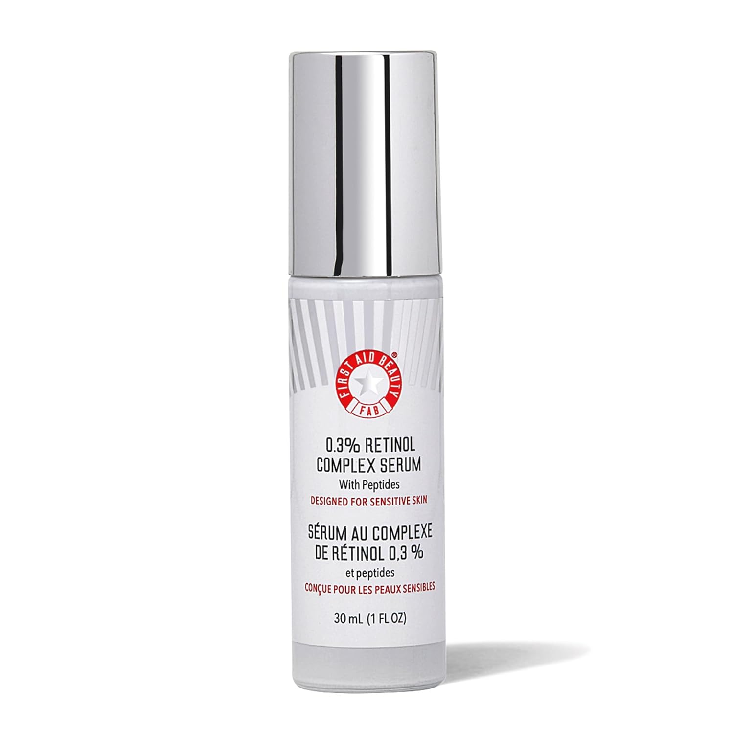 First Aid Beauty 0.3% Retinol Complex Serum With Peptides – Improves Look Of Lines And Wrinkles With Less Irritation Than Traditional Retinol – 1 Oz