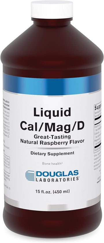 Douglas Laboratories Liquid Cal/Mag/D | Essential Nutrients for Bone Health - 15 fl. oz. | Raspberry Flavor