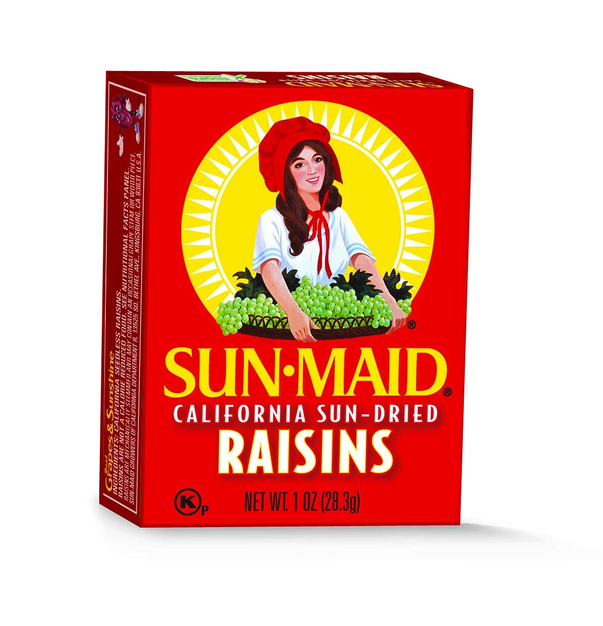 Sun-Maid California Sun-Dried Raisins - (24 Pack) 1 Oz Snack-Size Box - Dried Fruit Snack For Lunches, Snacks, And Natural Sweeteners