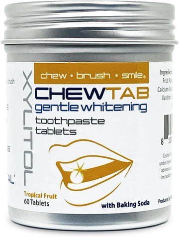 Chewtab Gentle Whitening Toothpaste Tablets Tropical Fruit