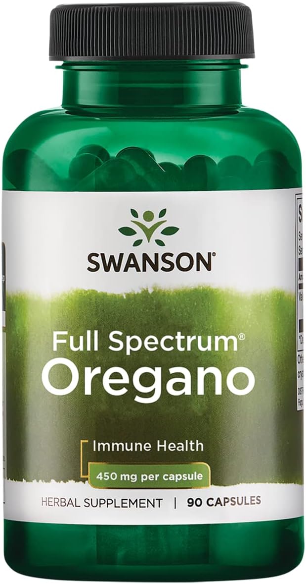 Swanson Oregano 450 Milligrams 90 Capsules