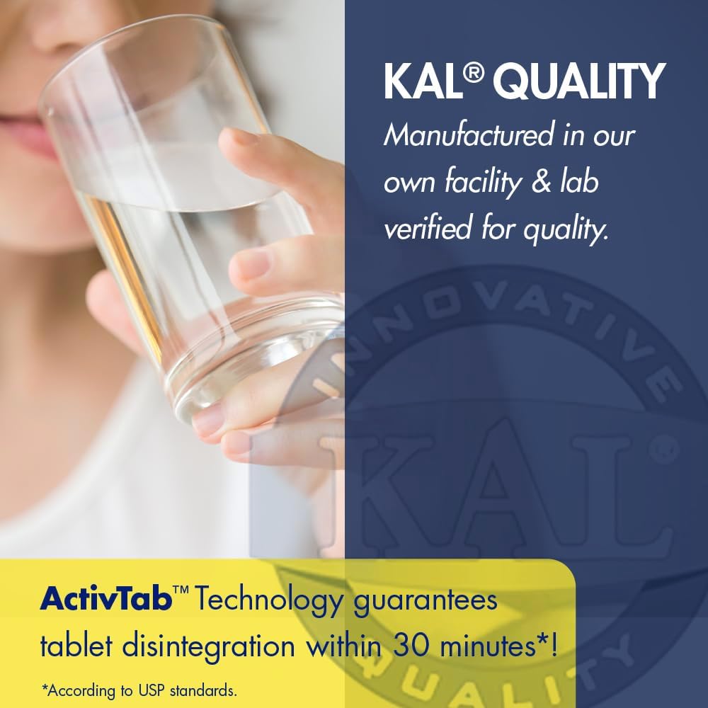 Kal Bromelain Tablets, 1000 Mg, 90 Count : Health & Household