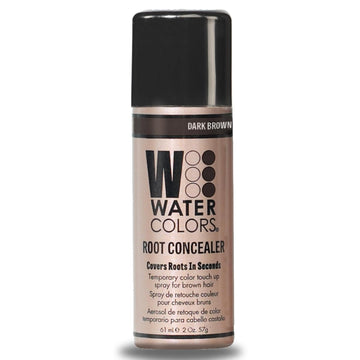 Watercolors Color Root Concealer - Temporary Hair Touch Up Spray Dye, Covers Gray Roots In Seconds (Dark Brown)