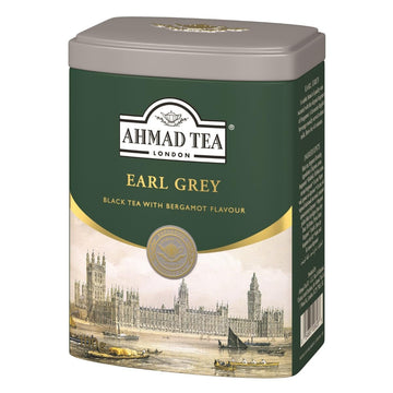 Ahmad Tea Caddy Gift Tin, English Scene, Earl Grey, 100 Gram