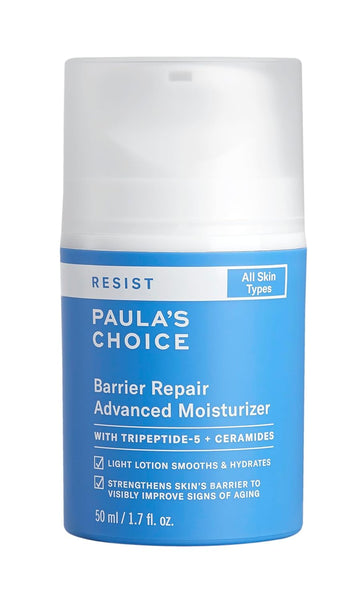 Paula'S Choice Resist Barrier Repair Advanced Moisturizer With Ceramides, Peptides, Deep Hydration Cream For Wrinkles, Anti-Aging For All Skin Types, Fragrance-Free & Paraben-Free, 1.7 Fl Oz