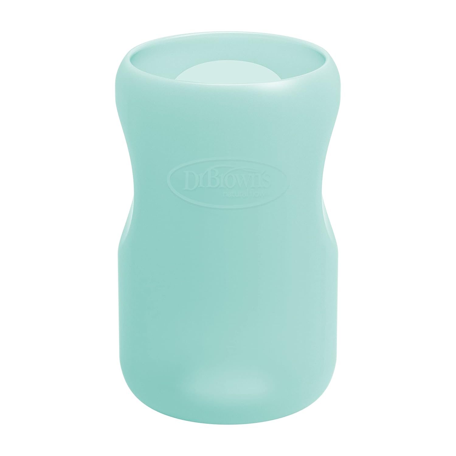 Dr. Brown'S Natural Flow Options+ Glass Baby Bottle Sleeves,100% Silicone,9 Oz,Wide-Neck,Mint
