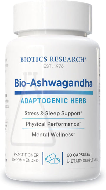 Biotics Research Bio Ashwagandha 300Mg Ashwagandha Root, Adaptogenic Herb, Promotes Relaxation Response, Healthy Adrenal, Cognitive And Immune System Function, Brain Health, Women’S Health 60 Capsules