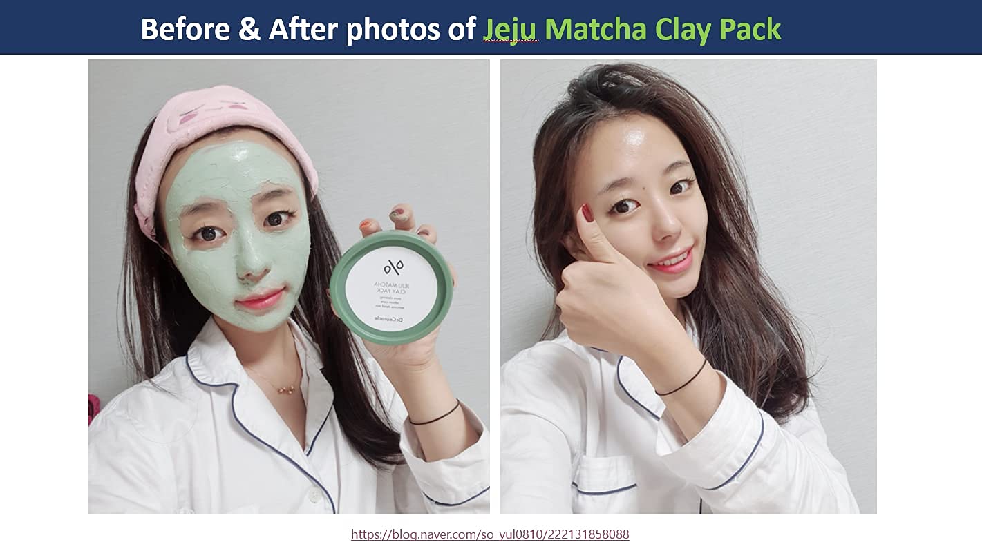 Leegeehaam Dr.Ceuracle Jeju Island Matcha Clay Pack (115G / 4.05 Oz) - Wash-Off Type Clay Facial Mask Pack For Cleansing Pore And Detoxifying Dull Skin