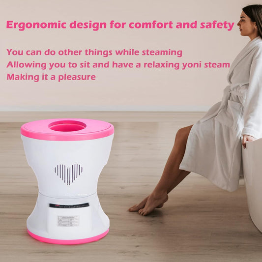 Yoni Kit, Intelligent Steam Seat with Cushion and Steaming Herbs(20 Bags), V Steam at Home Kit for Women Vaginal Health, PH Balance, Postpartum Care, Cleansing and Menstrual Support