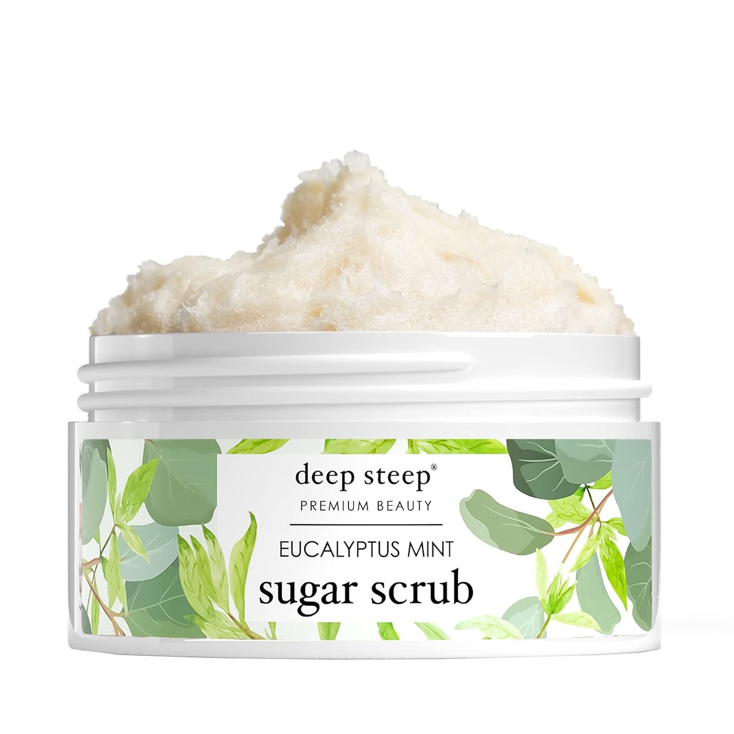 Deep Steep Sugar Scrub, Brown Sugar Vanilla, 8 Oz – Exfoliating Body Scrub With Organic Coconut Oil, Shea Butter & Argan Oil – Vegan, Clean Beauty, Smooth, Soft & Nourished Skin