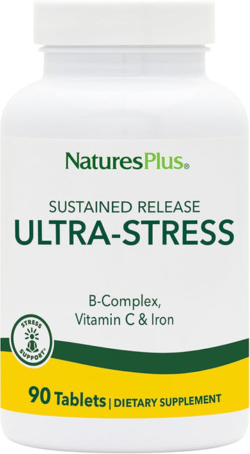 Nature'S Plus Ultra-Stress With Iron - Sustained Release Tablets, 90 Count