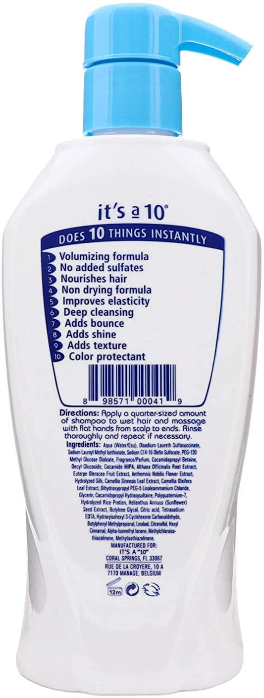 it's a 10 Haircare Miracle Volumizing Shampoo 10 oz (Pack of 2)