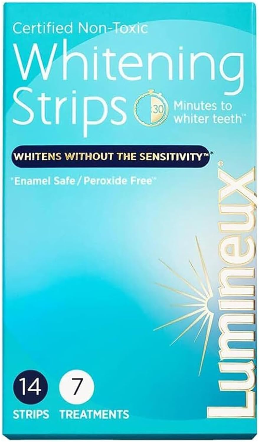 Lumineux Teeth Whitening Strips 7 Treatments - Enamel Safe - Whitening Without The Sensitivity - Dentist Formulated & Certified Non-Toxic