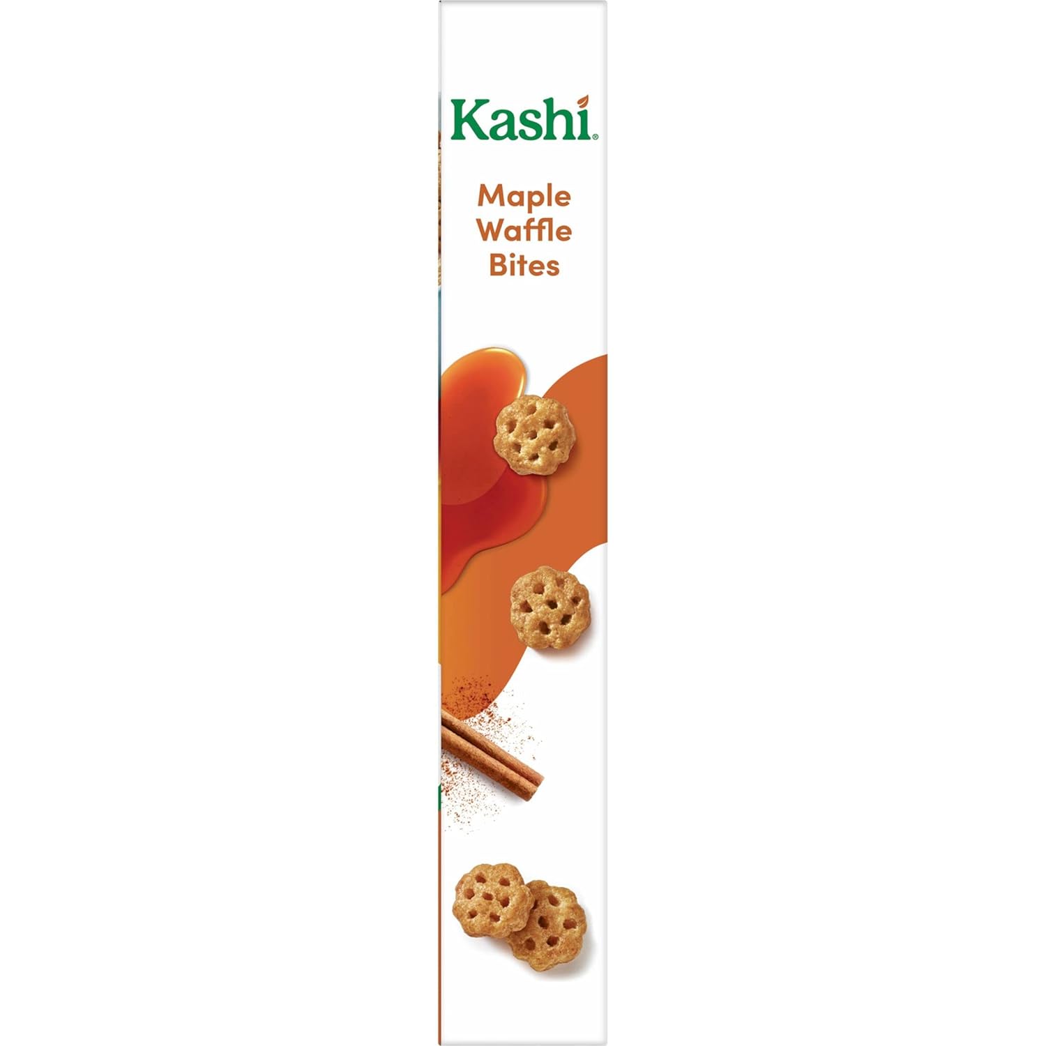 Kashi Breakfast Cereal, Vegan, Made with Whole Grains, Maple Waffle Bites, 9.5oz Box (1 Box)