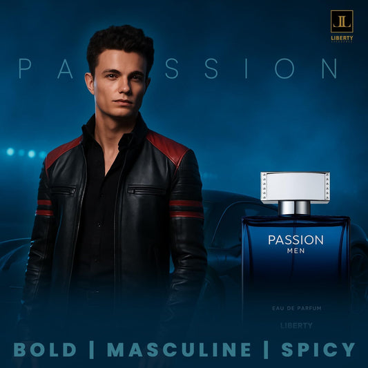 Liberty Luxury Passion Perfume For Men (100Ml/3.4Oz), Eau De Parfum (Edp) Spray, Long Lasting Smell, Designed In France, Spicy Notes