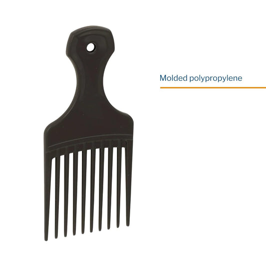 Mckesson Mini Pick Comb, Hair Pick, Polypropylene, Black, 5.3 In, 144 Count