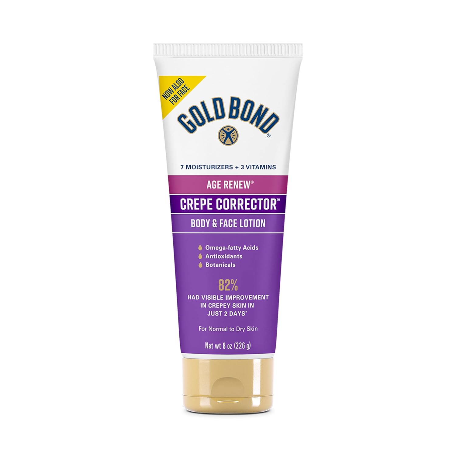 Gold Bond Age Renew Crepe Corrector Body Lotion, Replenishing & Smoothing Formula, 8 Oz