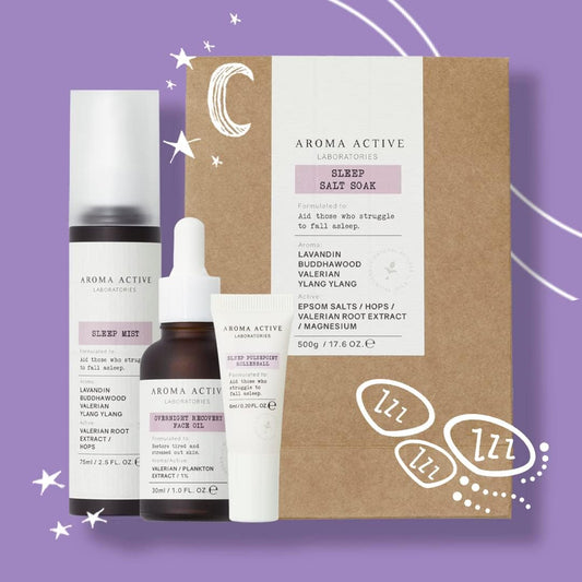 Aroma Active Laboratories Sleep Overnight Recovery Face Oil 30Ml - Skin Recover From The Blue Glow, De-Stress, Sleep Enhancing, Lavandin