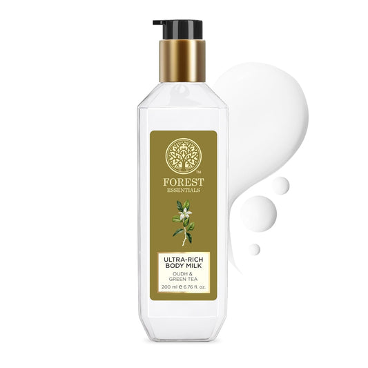 Forest Essentials Oudh And Green Tea Ultra Rich Body Lotion, 200Ml