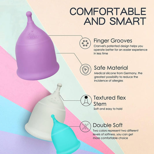 Menstrual Cup Soft (Grey M)