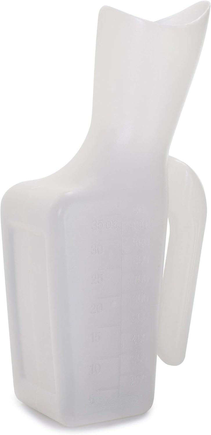 McKesson Female Urinal Graduated Markings, Lightweight, Single Patient Use, 946 mL, 1 Count : Health & Household
