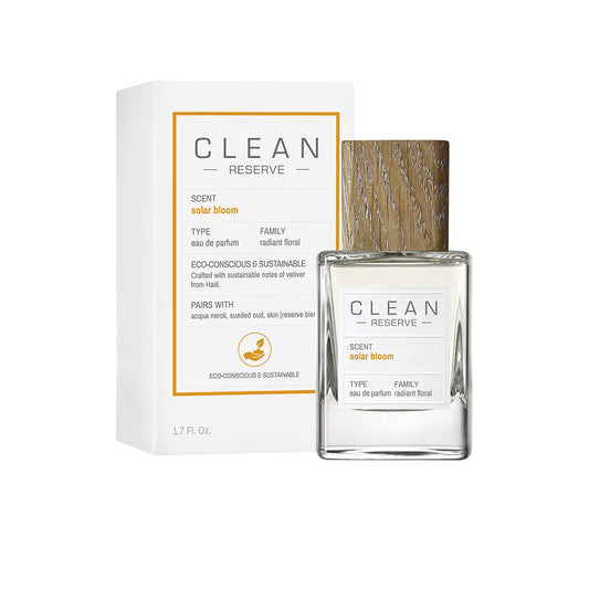 Clean Reserve Solar Bloom Eau De Parfum, Eco-Conscious & Sustainable Spray Fragrance, Vegan, Phthalate-Free, & Paraben-Free