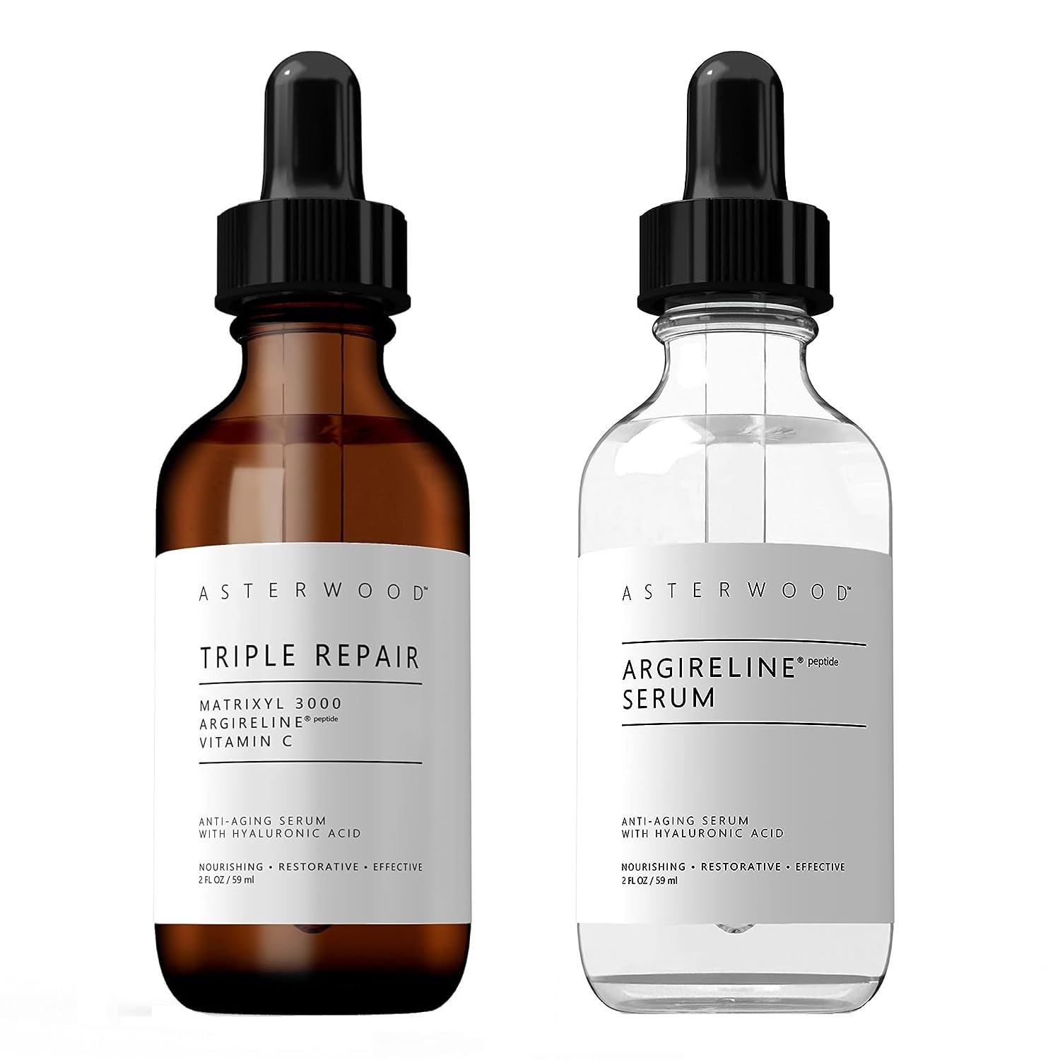 ASTERWOOD NATURALS Triple Repair Matrixyl 3000 and Argireline Peptide 2 oz : Beauty & Personal Care