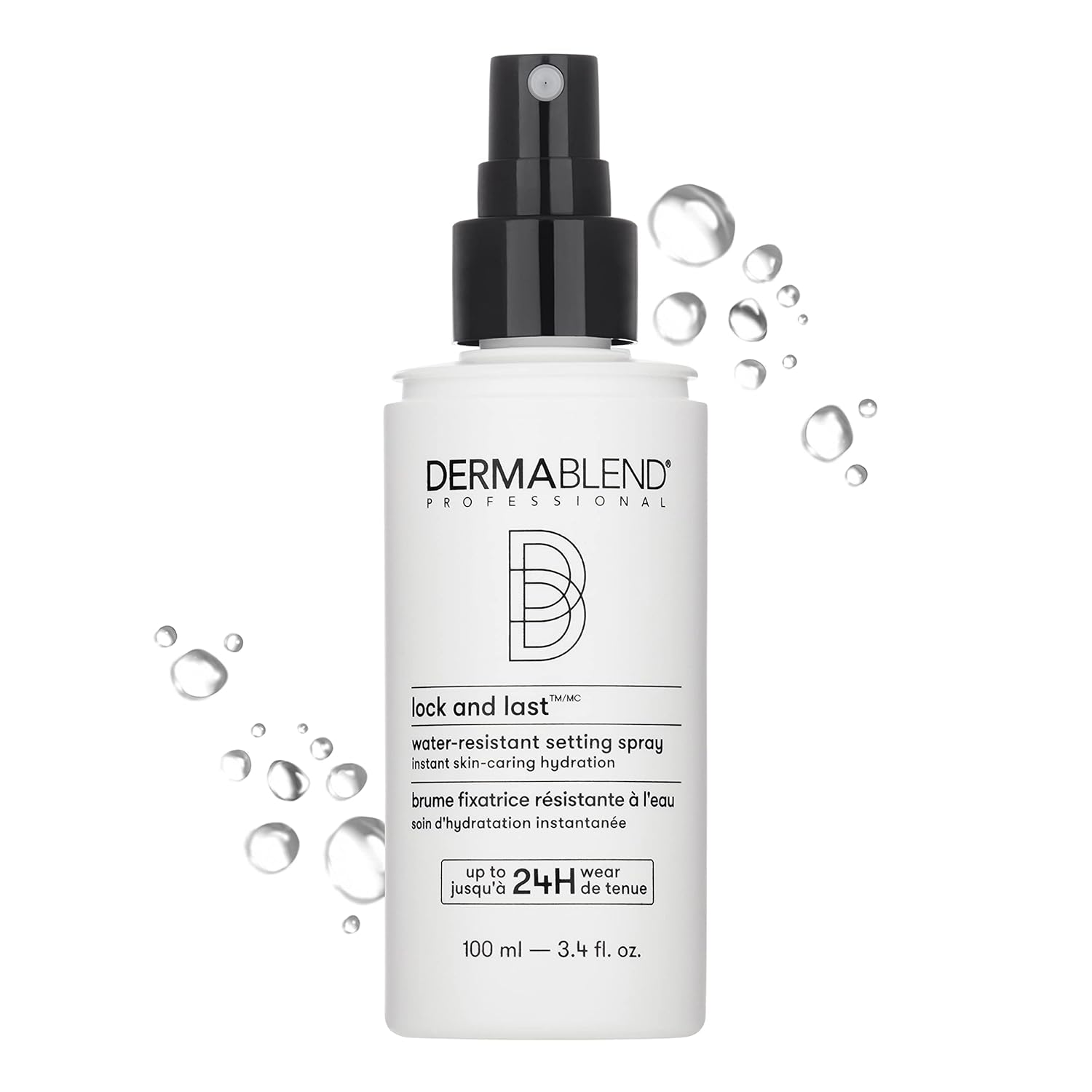 Dermablend Lock And Last Water-Resistant Setting Spray, Finishing Spray For Makeup With Lightweight Natural Finish, Spray With Witch Hazel