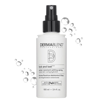 Dermablend Lock And Last Water-Resistant Setting Spray, Finishing Spray For Makeup With Lightweight Natural Finish, Spray With Witch Hazel