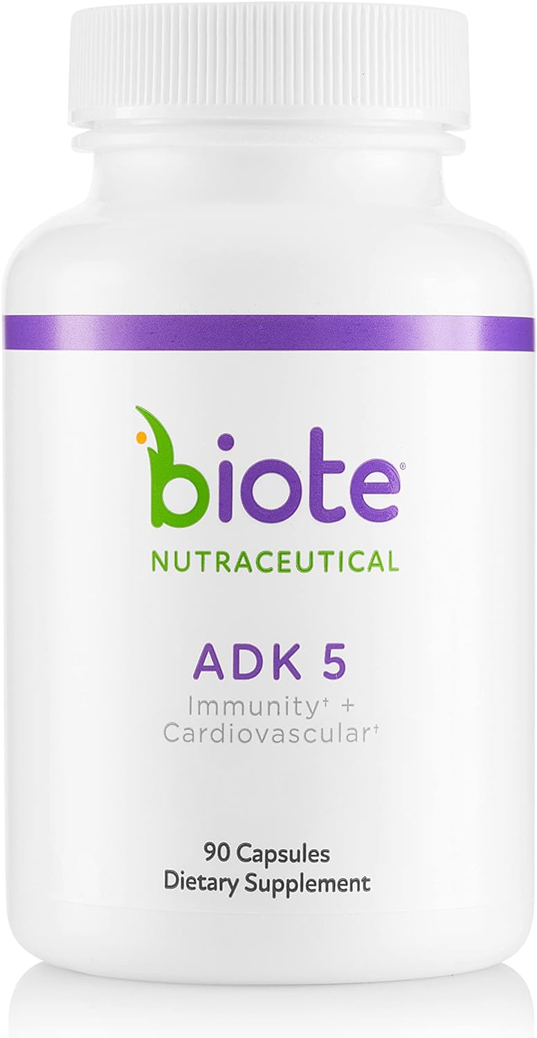 Biote Nutraceuticals - ADK 5 - Immunity + Cardiovascular (90 Capsules)