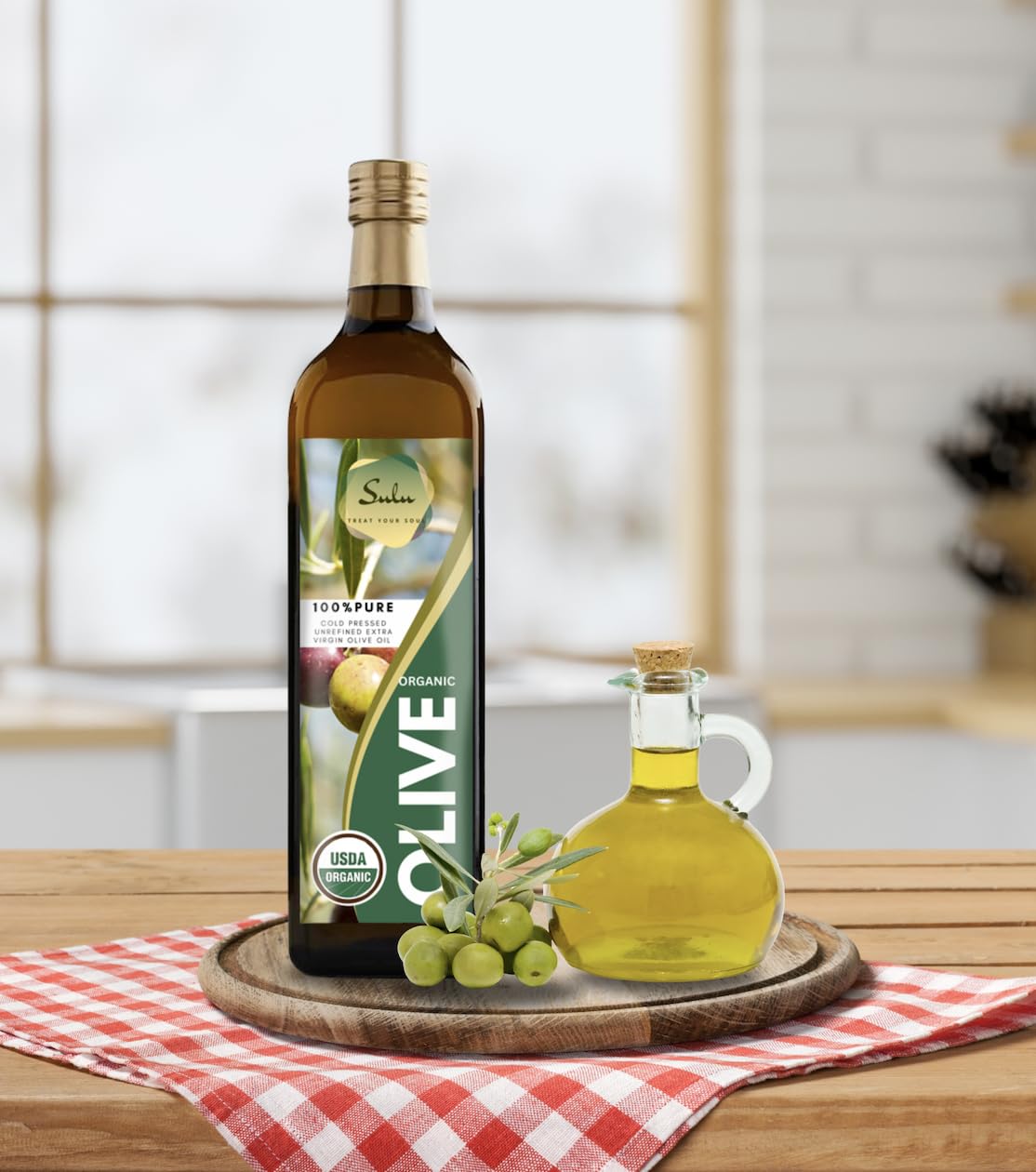 Organic Extra Virgin Olive Oil Cold Pressed Unrefined From Italy-16 Fl.Oz