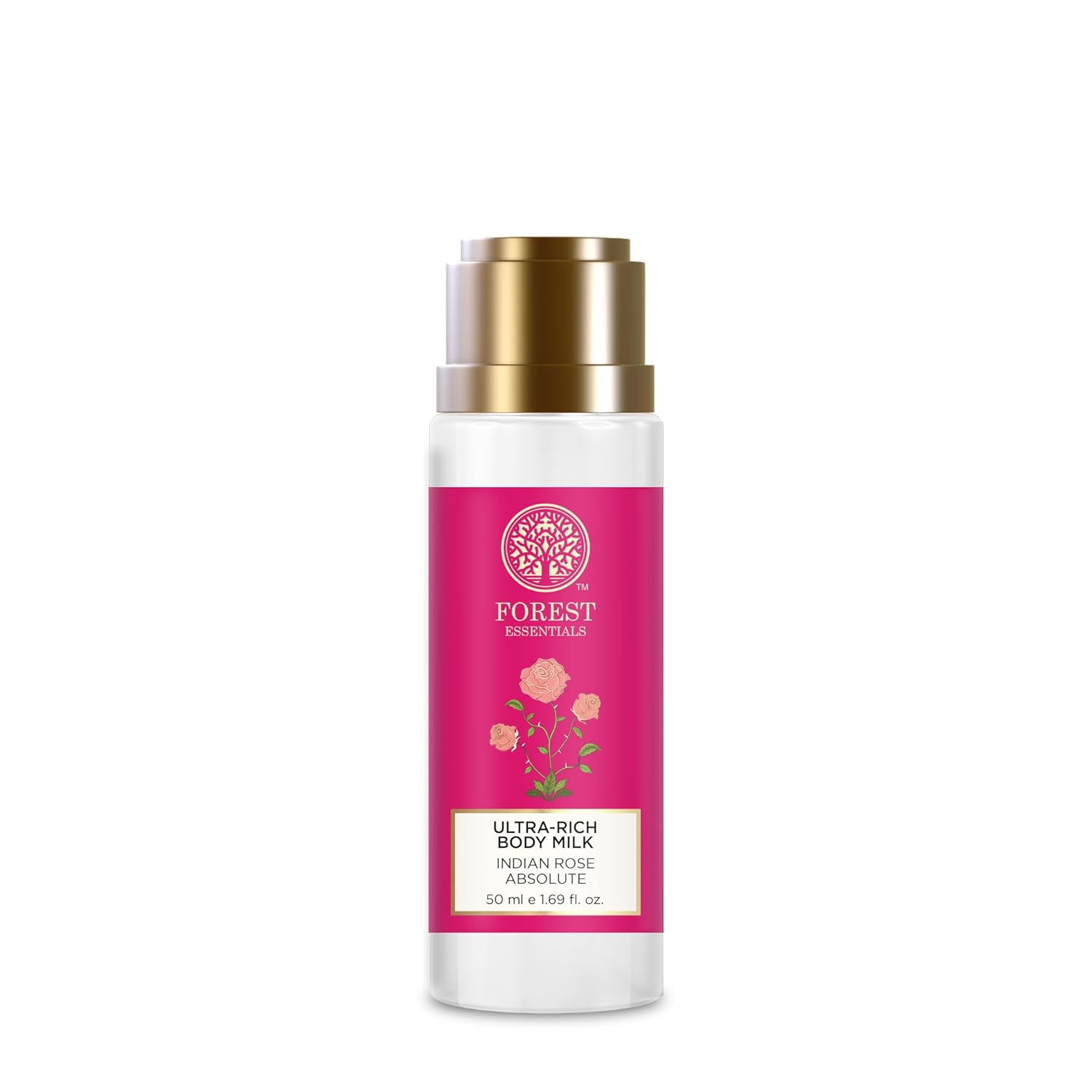 Forest Essentials Ultra Rich Body Lotion, Indian Rose Absolute, 50Ml