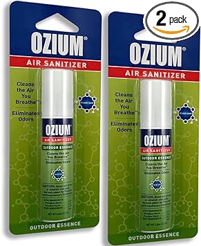 Ozium Air Sanitizer 0.8 oz Spray, Outdoor Essence (2) : Health & Household