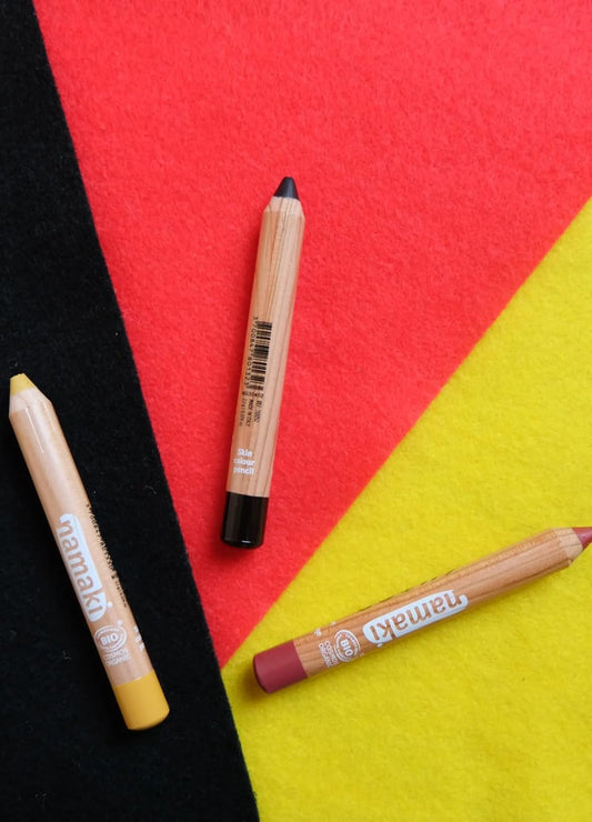 Namaki Organic Make-Up Pens Set Germany Colours Black, Red, Gold 6.3 G