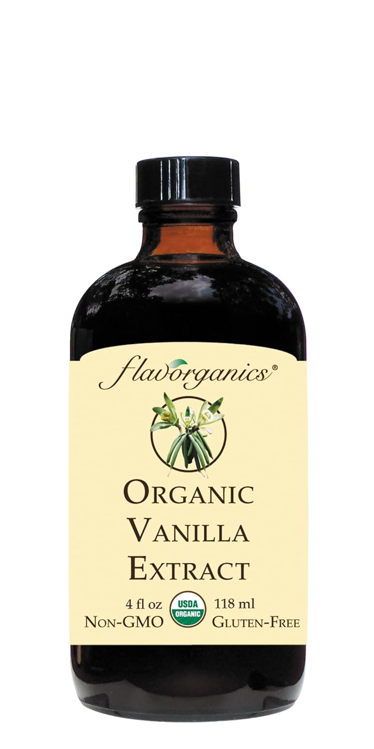 Flavorganics Organic Vanilla Extract, 4 Ounce