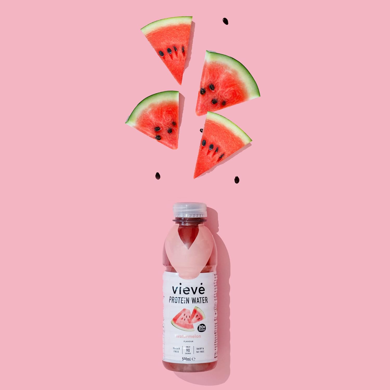 Vieve Protein Water 6X500 ml - Watermelon | 20G Protein, Sugar Free, Fat Free & Dairy Free | A Ready To Drink Alternative To Protein Powders & Shakes | 6 Pack : Amazon.co.uk: Health & Personal Care