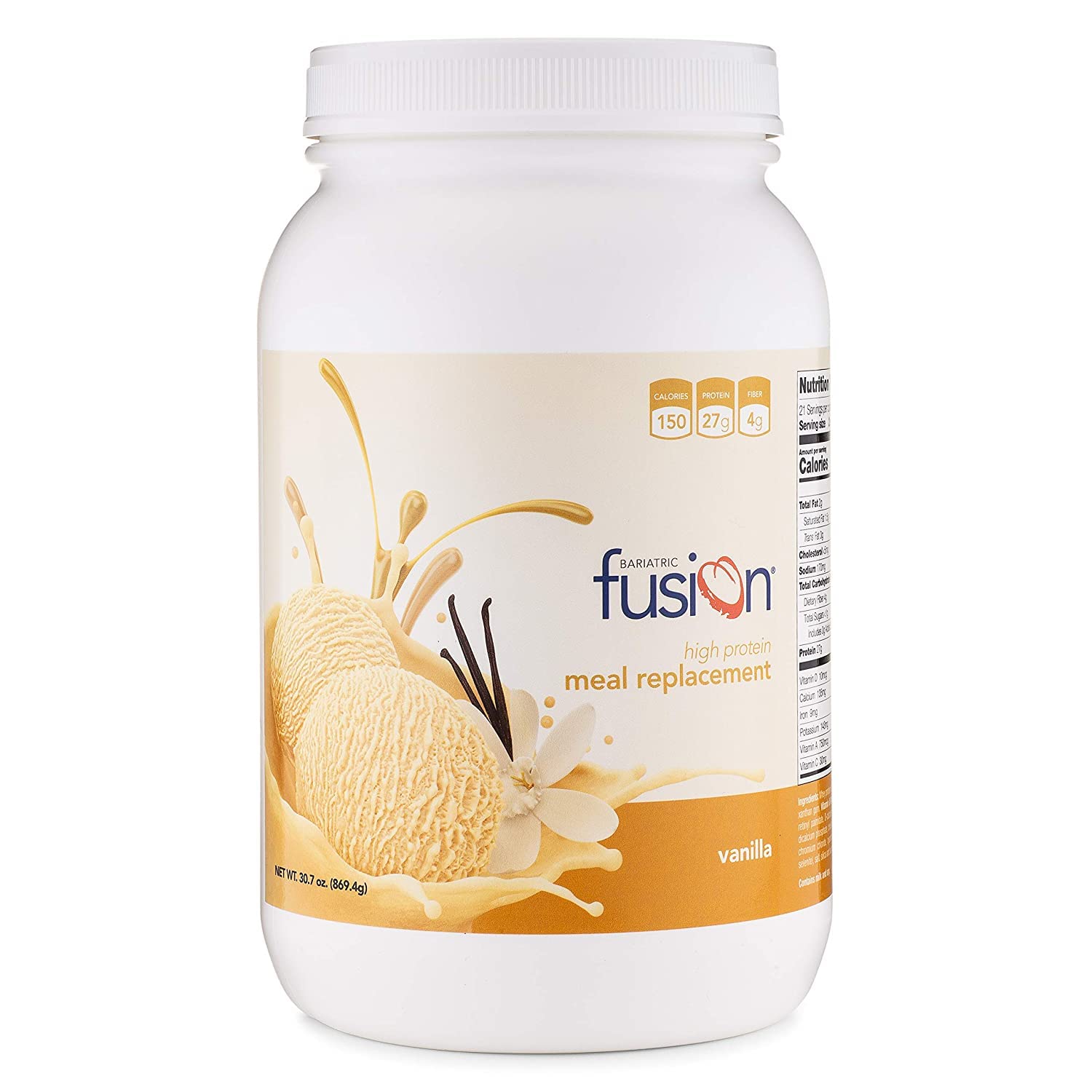 Bariatric Fusion Vanilla Meal Replacement 27g Protein Powder, 21 Servi