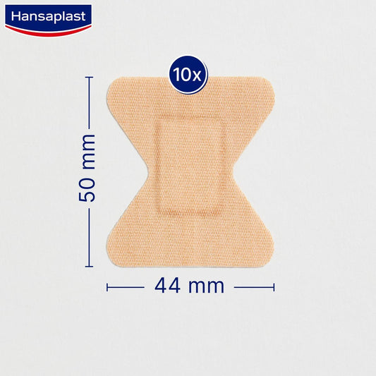 Hansaplast Fingertip Elastic Adhesive Fingertip Dressings, Water Repellent And Extra Flexible Finger Wound Dressings, Blocks 99% Of Bacteria, 10 Pack