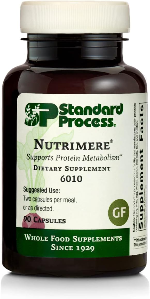Standard Process Nutrimere - Whole Food Vitality And Metabolism With Green Lipped Mussel, Organic Carrot, Organic And Sweet Potato - Gluten Free - 90 Capsules