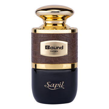 Sapil Bound Toilette For Men 3.4 Oz(100 Ml) – Eau De Toilette With Long-Lasting Dubai Scent, Oriental Spicy Blend Of Green Mandarin, Cardamom, Orange Blossom & Tonka Bean For Daily & Special Occasions