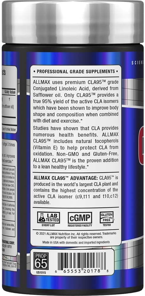 Allmax Nutrition Cla95, 1,000 Mg, 150 Softgels