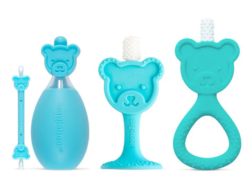 oogiebear Baby Care Bundle Teether Toothbrush - Earwax Remover with Nose Sucker