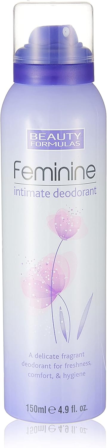 Beauty Formulas Feminine Intimate Deodorant Spray,150 Milliliters