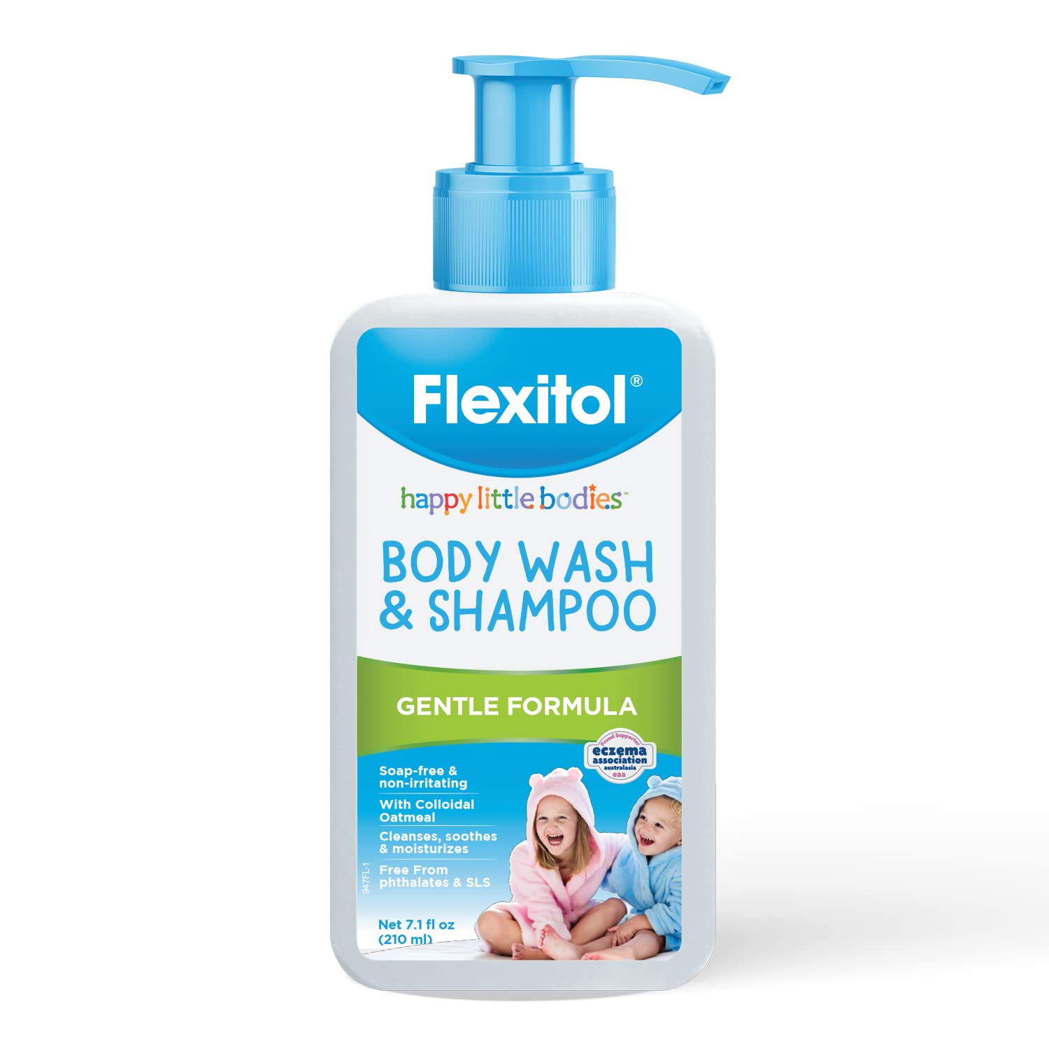 Flexitol Happy Little Bodies Body Wash And Shampoo, Gentle Formula, 7.1 Ounce