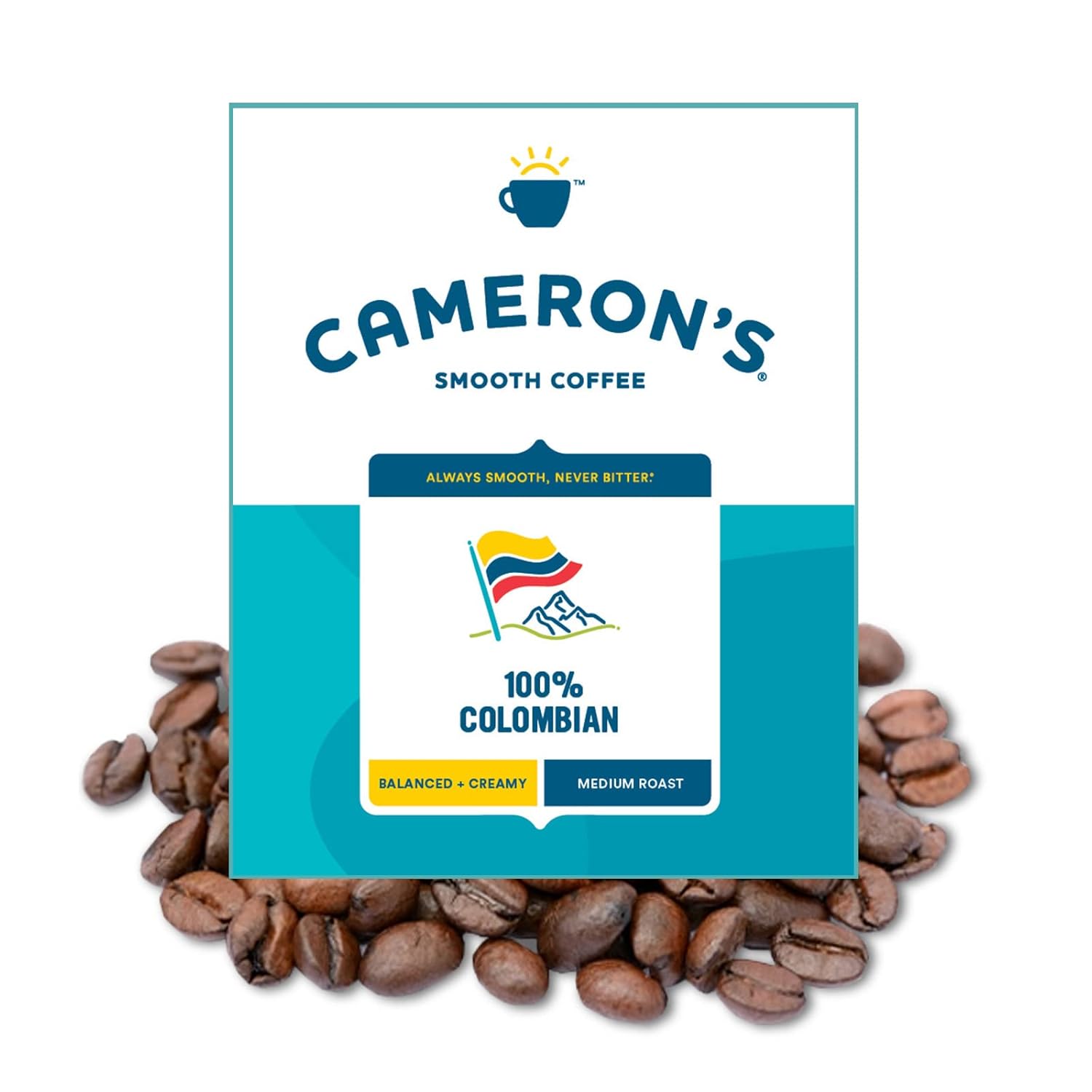 Cameron'S Coffee 100% Colombian Whole Bean Coffee, Medium Roast, 100% Arabica, Bulk, 4-Pound Bag, (Pack Of 1)