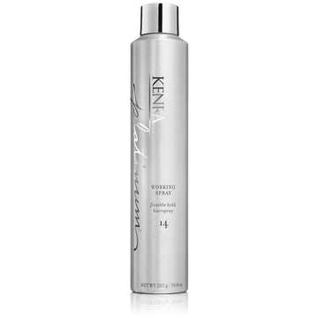 Kenra Platinum Working Spray 14 | Flexible Hold Hairspray | Fast-Drying, Non-Sticky | Creates Volume & Texture | Leaves Hair With Frizz-Free Shine | All Hair Types