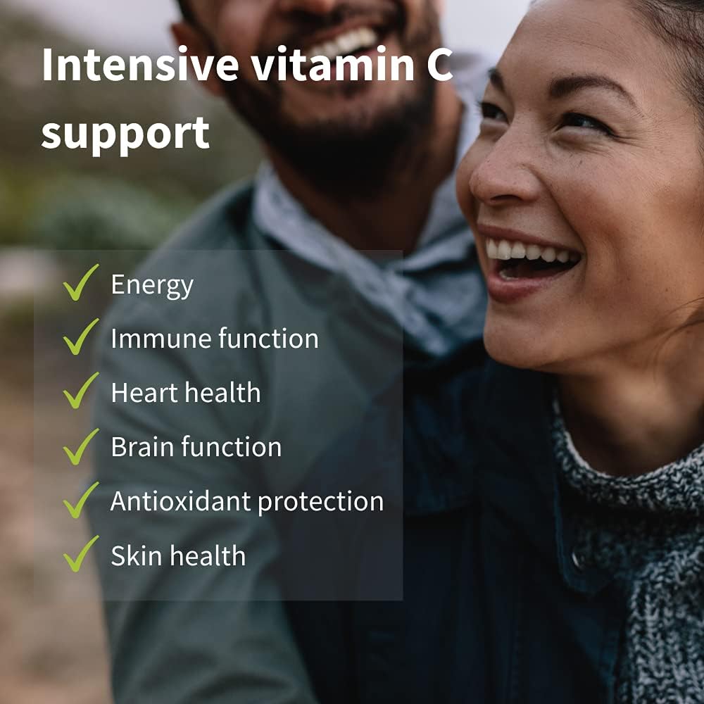 High Absorption Super Vitamin C, Clean Label Pureway-C 1000mg, Vegan Vitamin C with Bioflavonoids, 60 Servings, 24-Hour Action, Immune Health, Energy, Heart & Brain, by Igennus : Health & Household