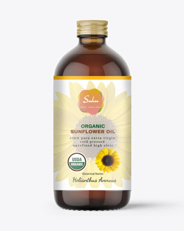 Sunflower Oil- Usda Organic Unrefined Cold Pressed Virgin(4 Oz)